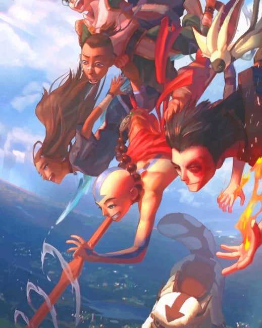 

Aang Avatar The Last Airbender – Paint By Numbers - 40*50CM, 501 Original