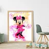 Watercolor Disney Minnie Mouse - 11CT Stamped Cross Stitch 40*50cm/15.75*19.69in
