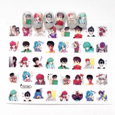 Hairrd New Tian Guan Ci Fu Pretty Otaku Nail Merch Anime Cartoon Kawaii Nail Stickers Anime 3D Nail Art Accessories Decal Unique