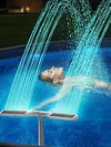 2Pcs Pool Fountain Adapter Set 1 Male 1 Female Ground Pool Fountain Adapters Non-Slip ABS Swimming Pools Equipment Pools Waterfall Connector For SummerWave & Funsicle