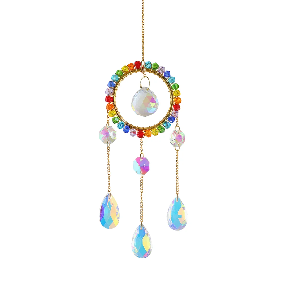 Colorful Beads Crystal Light Catching Jewelry Window Accessories for Living Room
