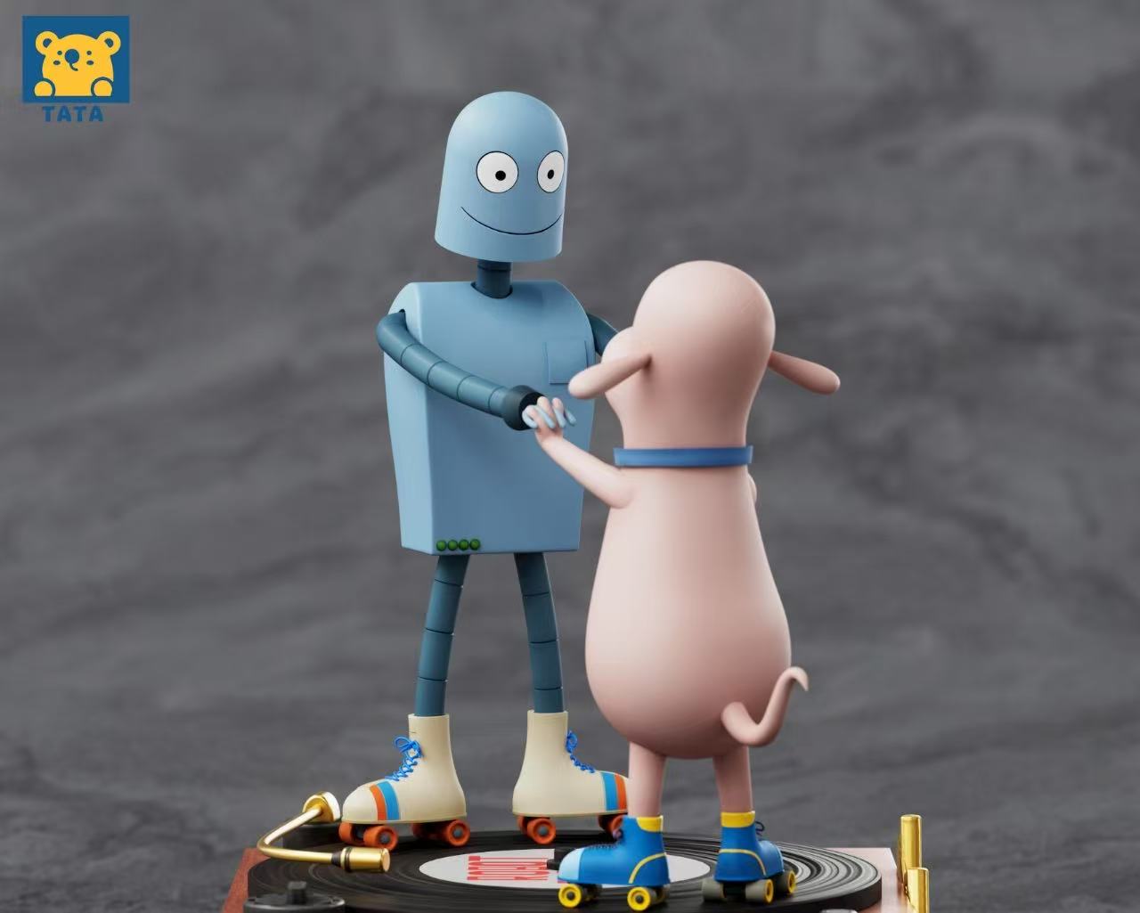 Tata Studio - Robot Dreams Phonograph Dog & Robot Statue(GK)-