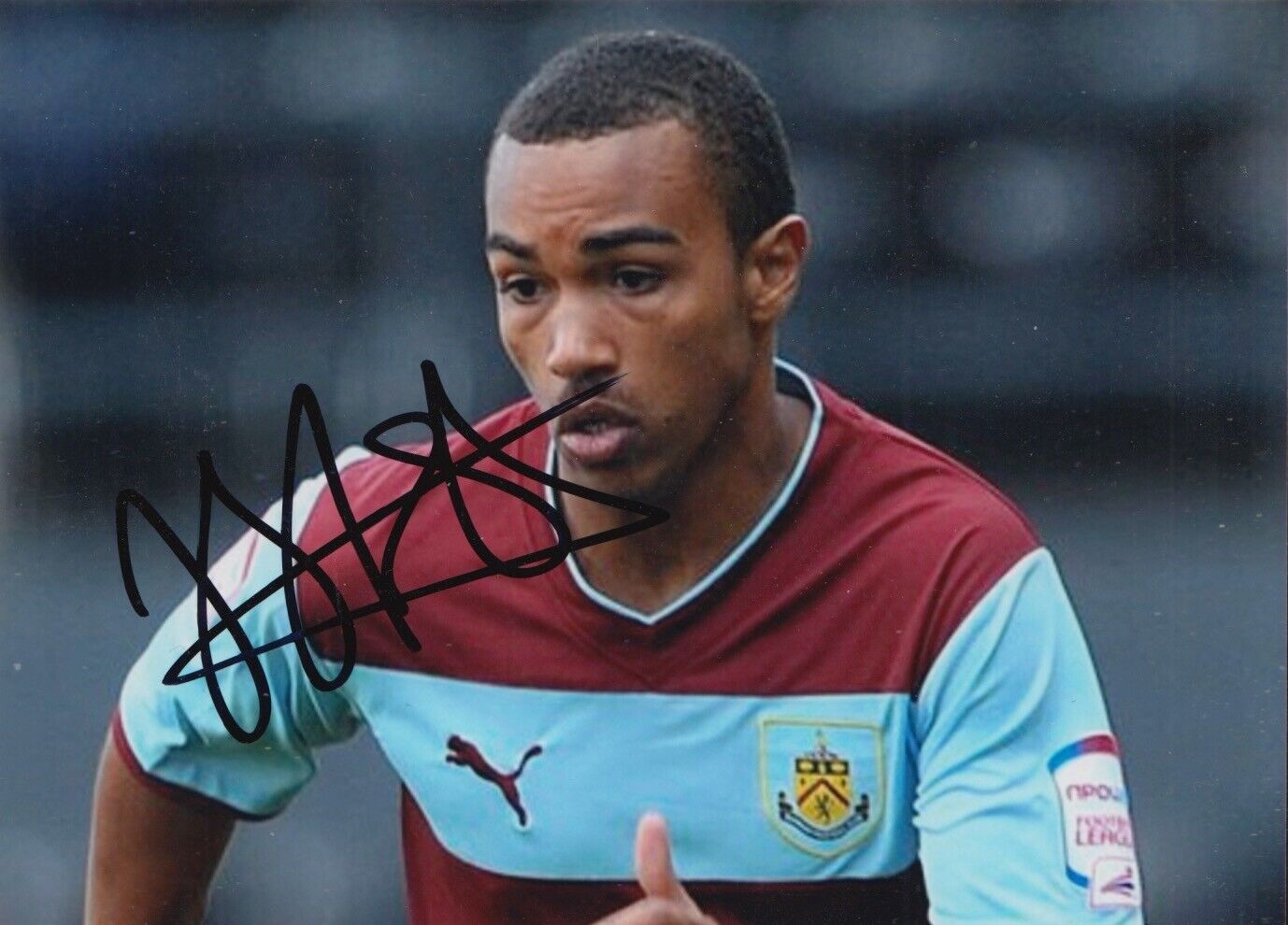 Junior Stanislas Hand Signed 7x5 Photo Poster painting Football Autograph Burnley 1