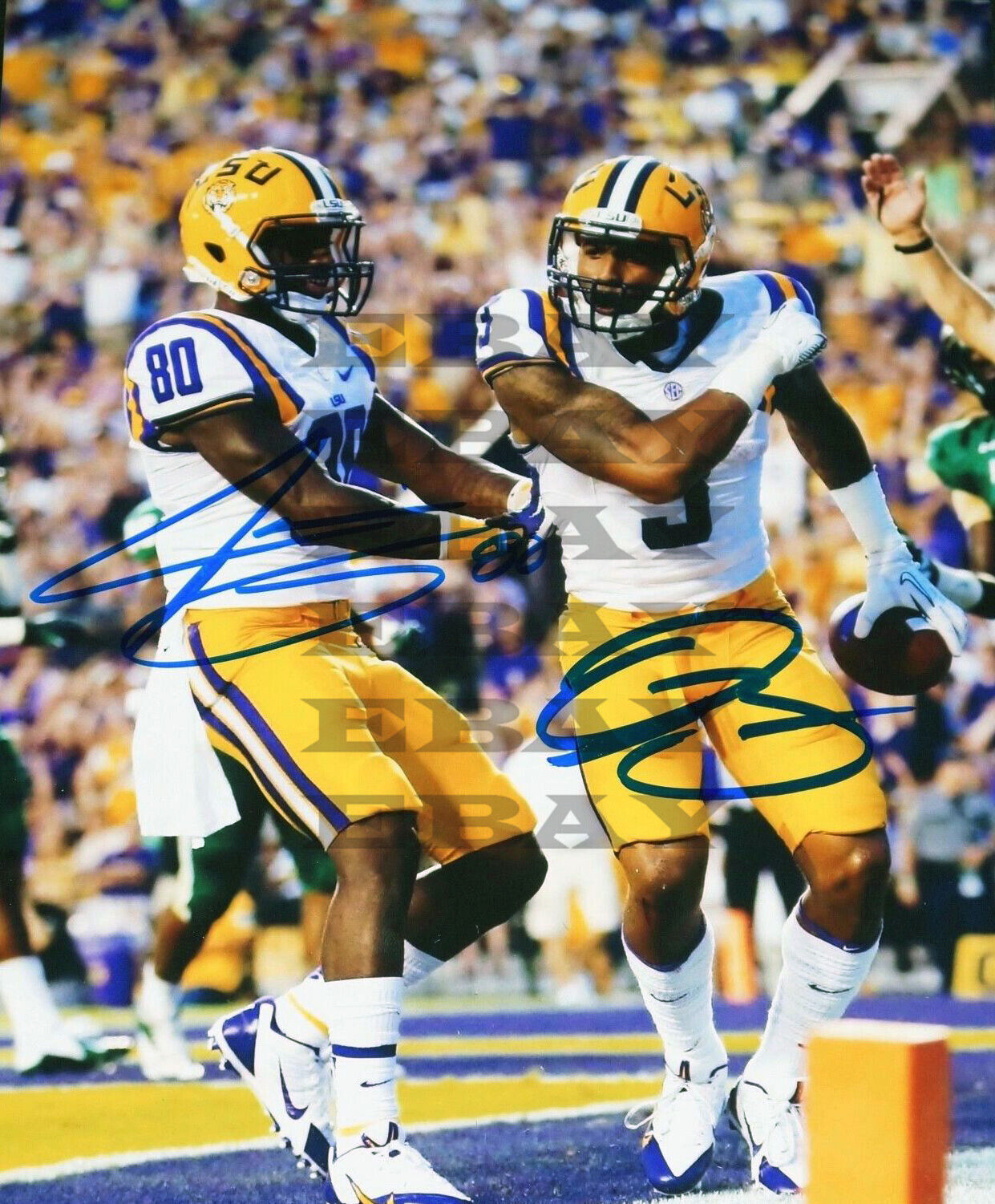 ODELL BECKHAM & JARVIS LANDRY LSU Signed 8x10 autographed Photo Poster painting Reprint