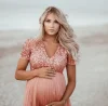 Maternity Gown Leisure Photo Shoot Elegant Pregnancy Dress