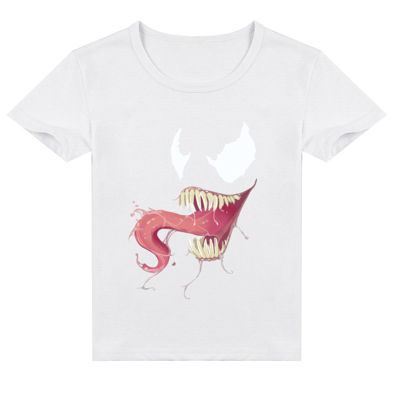 Mayoulove Venom T-shirt - Cool Spider-Man Anti-Hero Tee for Boys and Girls - Unique Cartoon Graphic Design - Perfect for Marvel Fans - Kid's Summer Casual Wear-Mayoulove