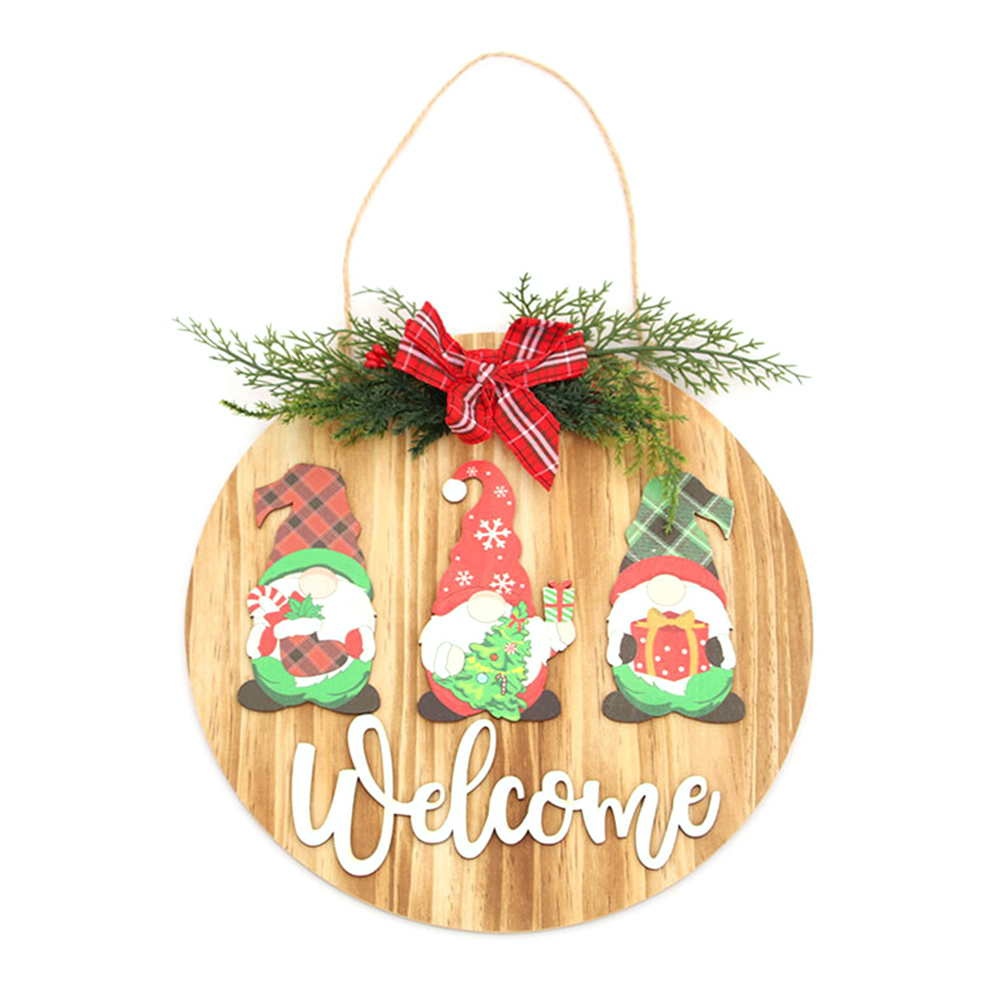 

Christmas Wood Stereo Door Hanging for Home Wall Decor Faceless Dwarf Gift, 501 Original
