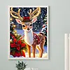 Christmas Deer-Full Round Diamond Painting 30*40CM