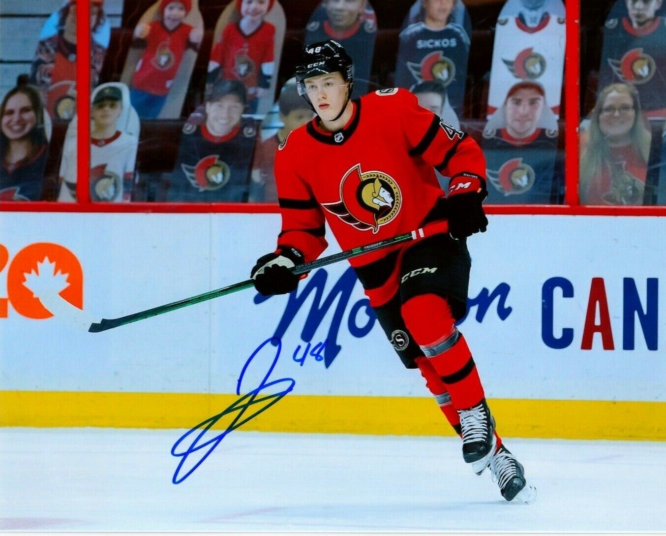 JACOB BERNARD-DOCKER autographed SIGNED OTTAWA SENATORS 8X10 Photo Poster painting #3