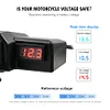 Dual USB Dual Port Power Supply Adapter 5V 3.4A Voltmeter Motorcycle USB Charger