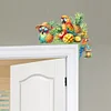 (US Local)Parrot Wooden Diamond Painting Door Topper Right Angle Sign for Party (Right)