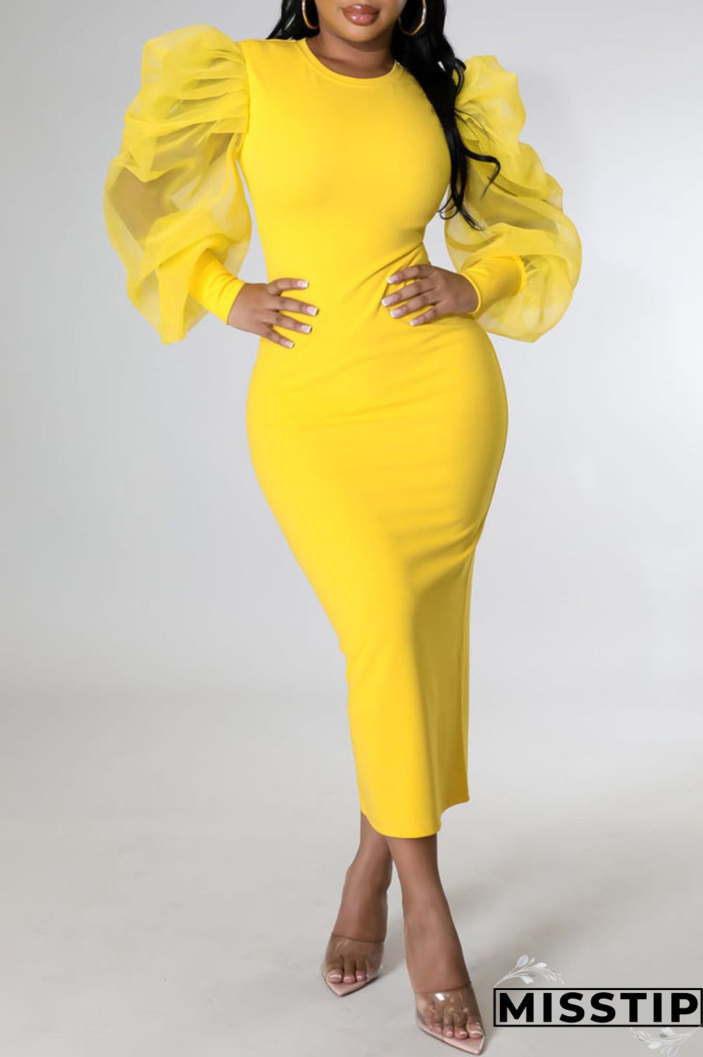 Black Fashion Casual Solid Patchwork O Neck Long Sleeve Dresses