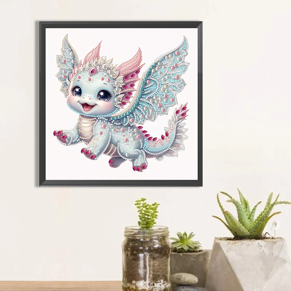Diamond Painting - Partial Special Shaped Drill - Fly Dragon(Canvas|30*30cm)