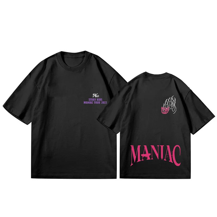 Stray Kids MANIAC World Tour Concert Logo T-shirt