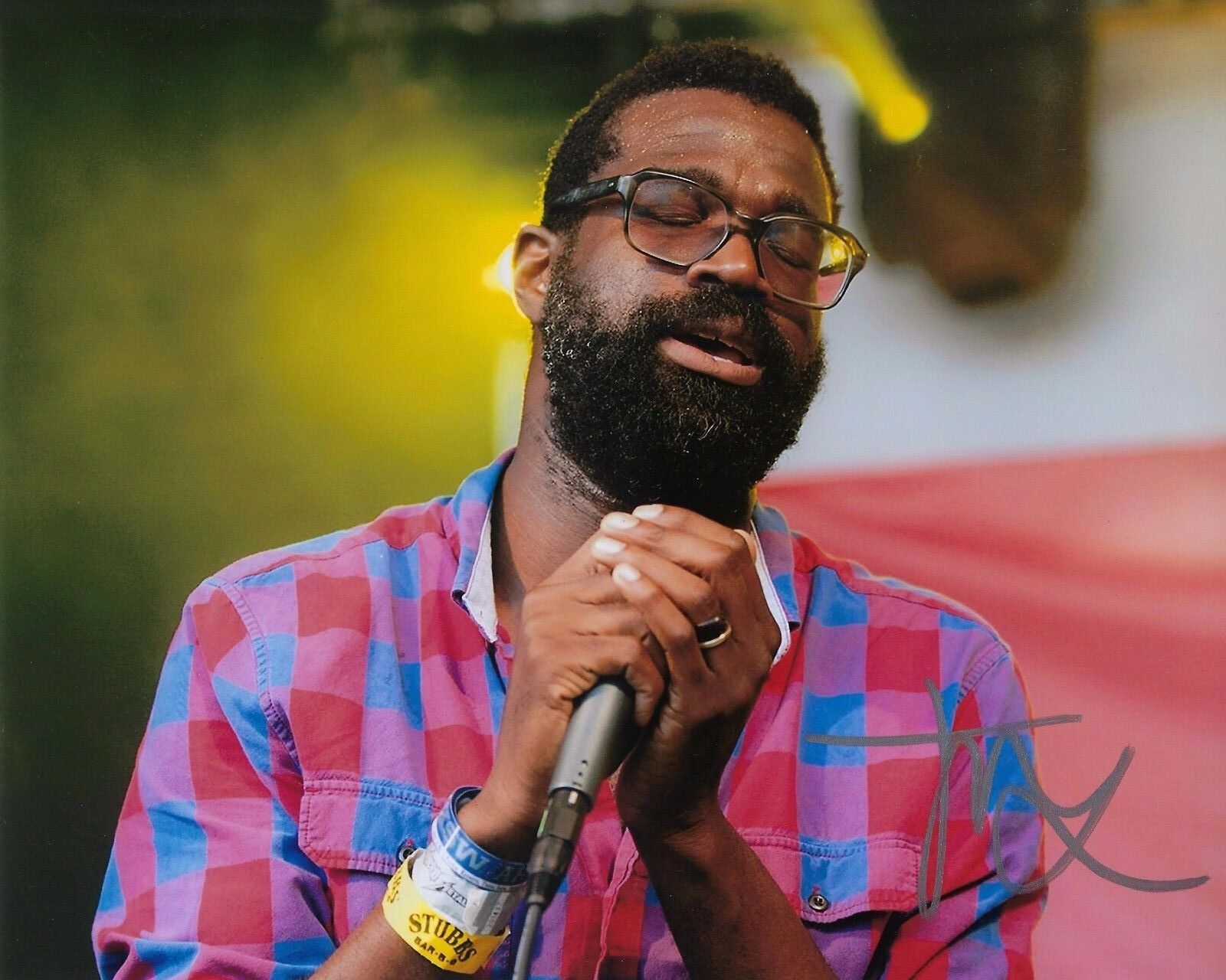 GFA TV on the Radio Band * TUNDE ADEBIMPE * Signed 8x10 Photo Poster painting PROOF T2 COA