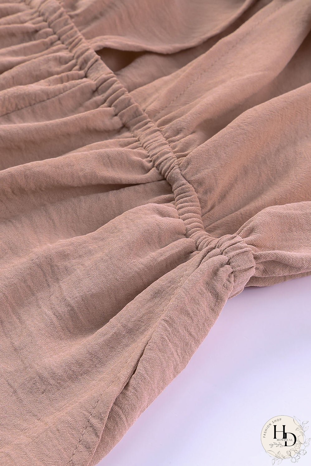 Round Neck Belted Long Sleeve Dress