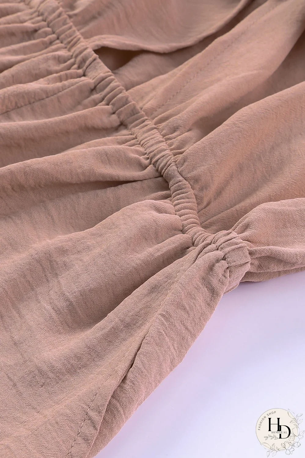 Round Neck Belted Long Sleeve Dress