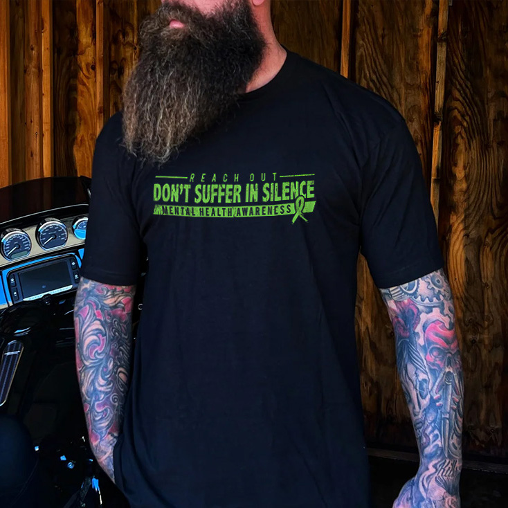 Livereid Don't Suffer In Silence Printed Men's T-shirt - Livereid