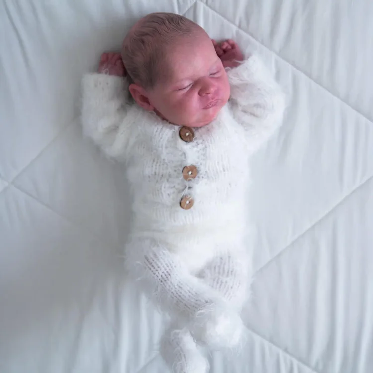  20" Handmade Lifelike Reborn Newborn Baby Painted Hair Girl Gadatin, Looks Really Cute - Reborndollsshop®-Reborndollsshop®