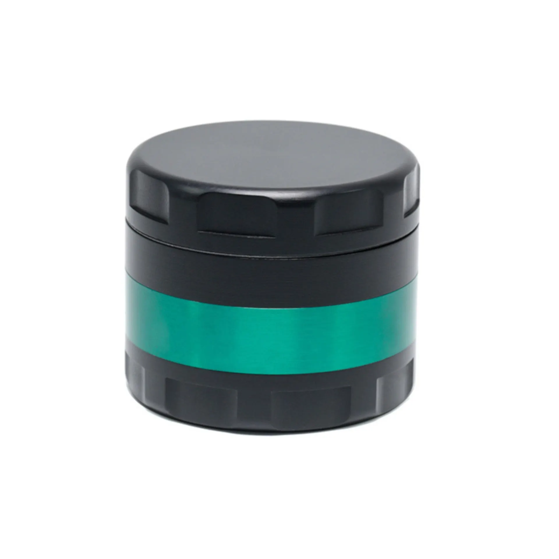 60MM 4 Piece Zinc Alloy Large Chamfer Wifi Signal Tooth Color Matching Herb Grinder-Green