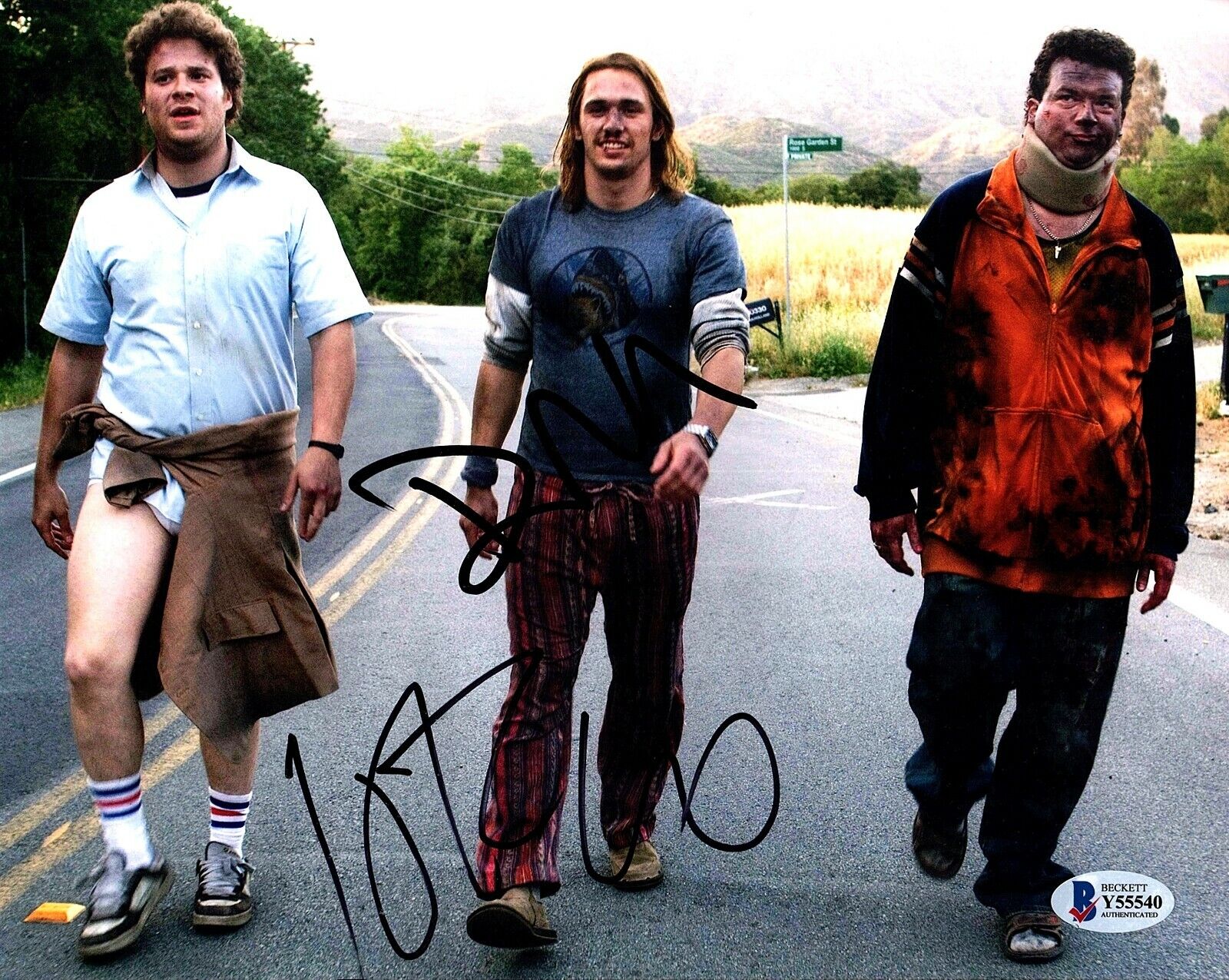 JAMES FRANCO & DANNY MCBRIDE Signed 8x10 Photo Poster painting PINEAPPLE EXPRESS