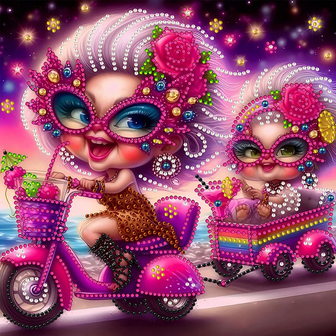 Grandma - Diamond Painting - Partial Special Shaped Drill(Canvas|30*30cm)