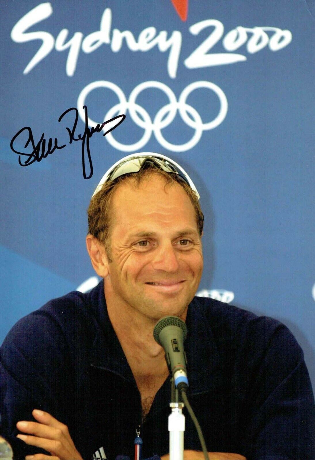 Steve REDGRAVE 12x8 Signed Sydney Photo Poster painting 2000 AFTAL COA Olympic Gold Medal Winner