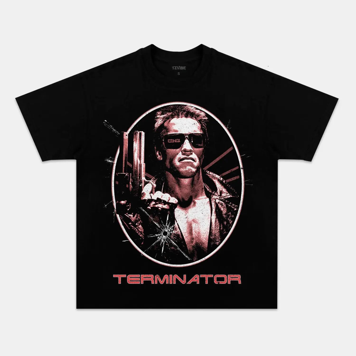 The Terminator Vintage Graphic T-Shirt | Premium 260G Heavyweight Sci-Fi Movie Tee 