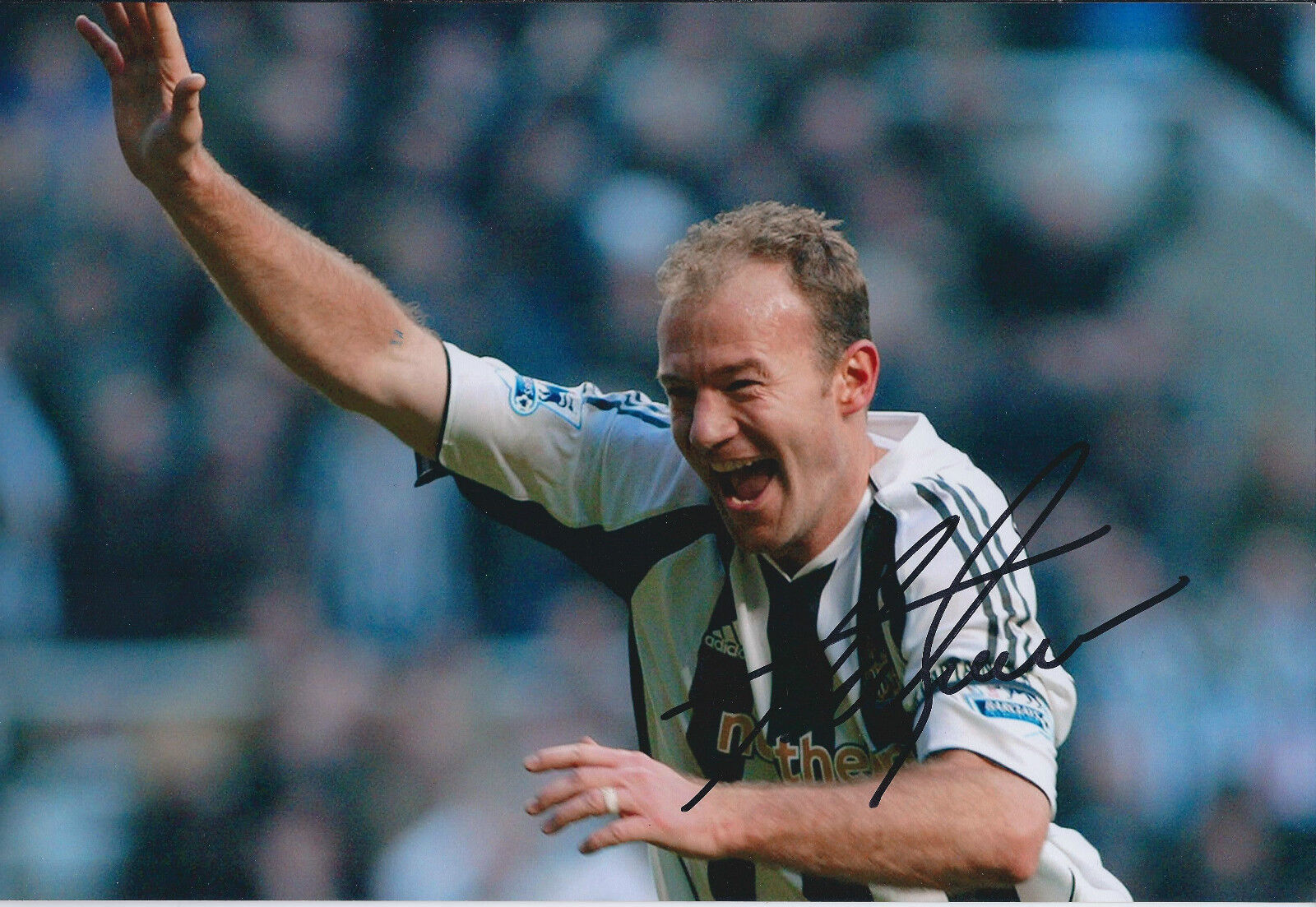 Alan SHEARER Signed Autograph 12x8 Photo Poster painting AFTAL COA Newcastle United Captain NUFC