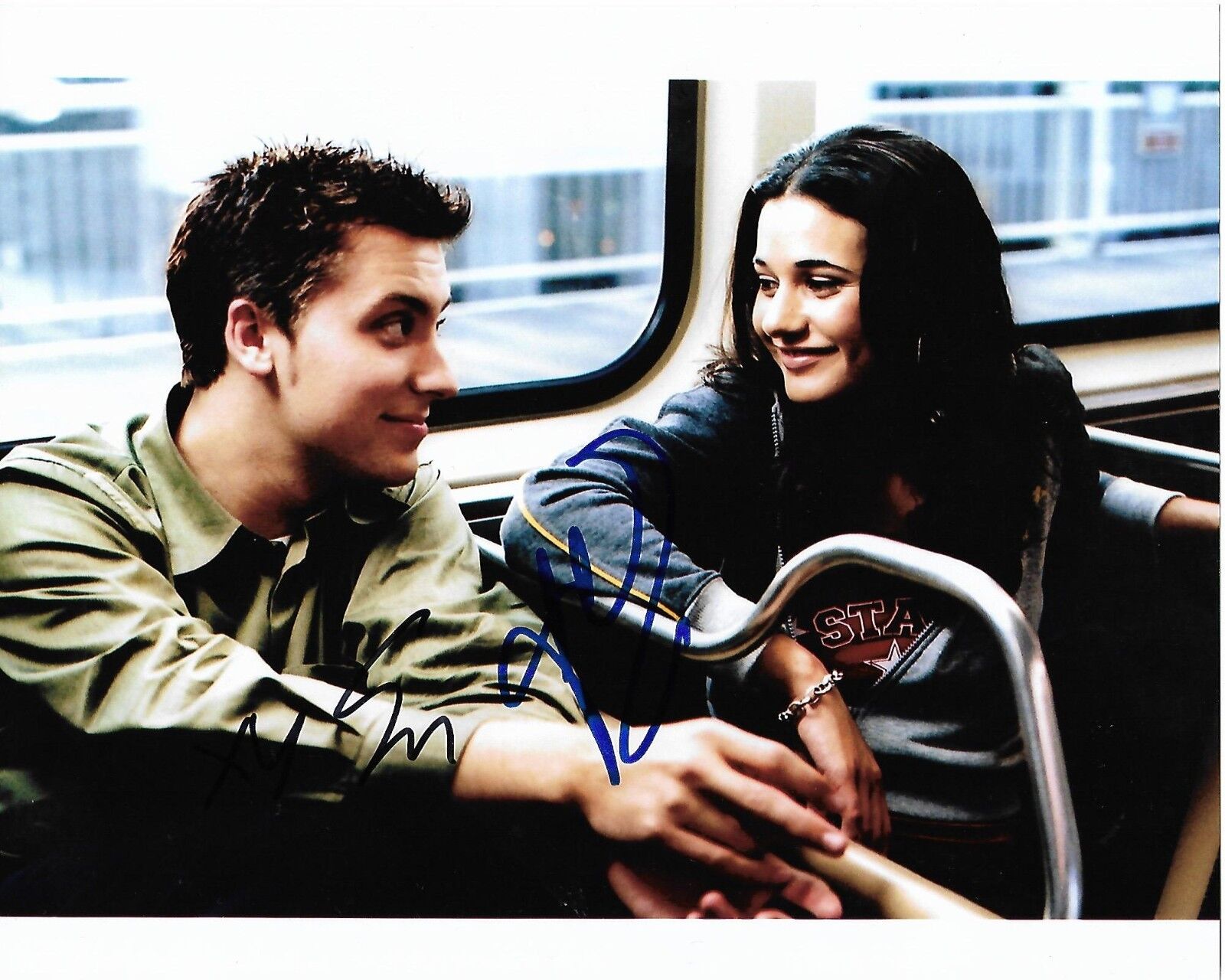 ON THE LINE AUTOGRAPHED Photo Poster painting SIGNED 8X10 #3 EMMANUELLE CHRIQUI LANCE BASS