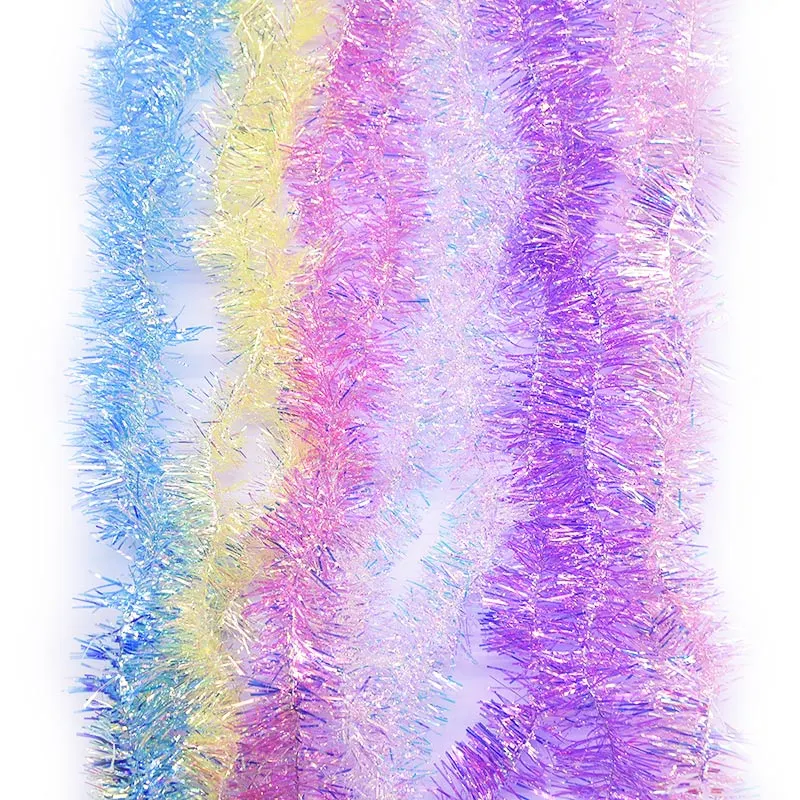 2Meters Colorful Garland Christmas Tree Ornaments Bar Tops Ribbon New Year Christmas Decoration for Home Outdoor Navidad 2019