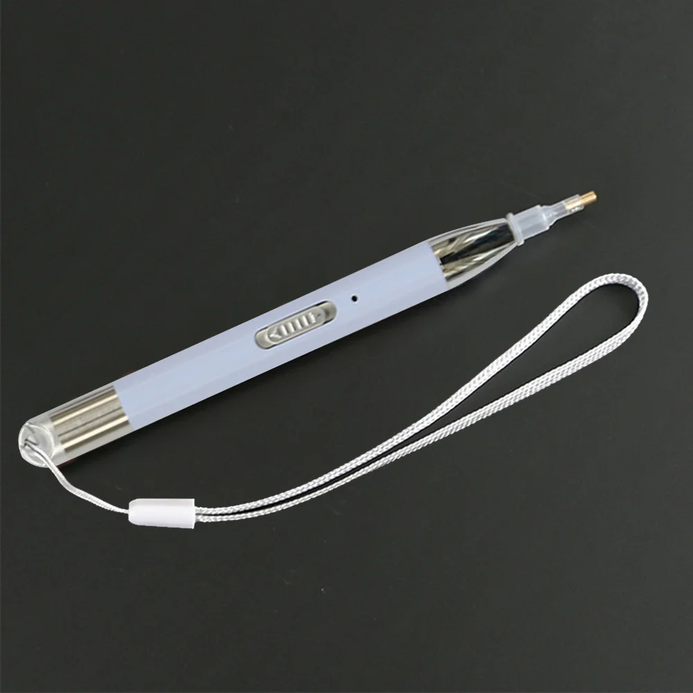 USB Recharge 5D Diamond Painting Embroidery Point Drill Pen Set (Purple B)