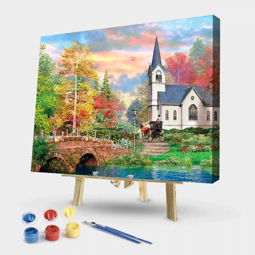 

50*40CM - Paint By Numbers - Rural Beauty, 501 Original