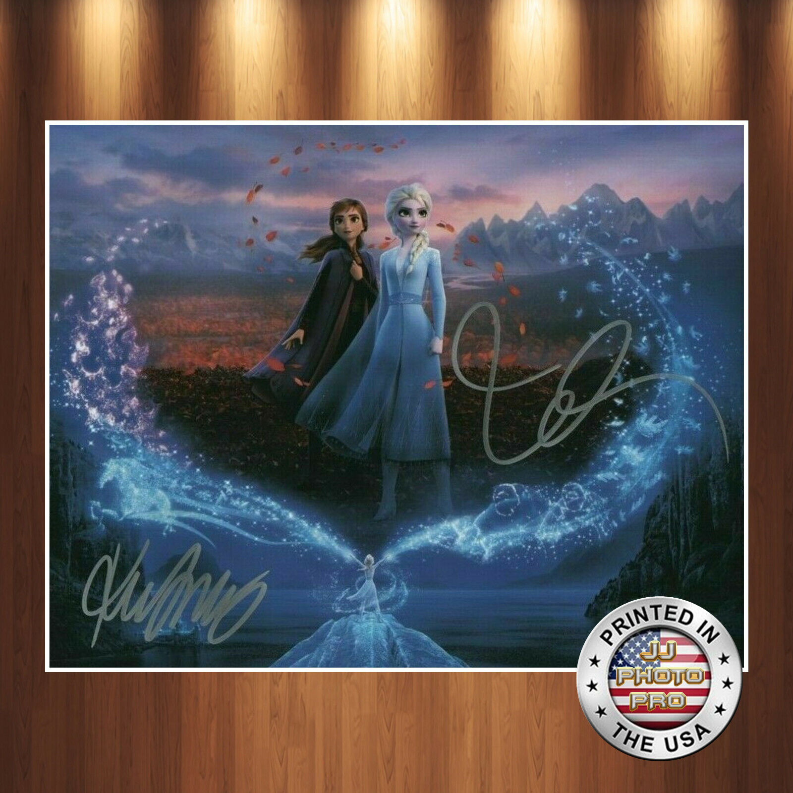 Idina Menzel / Kristen Bell Autographed Signed 8x10 Photo Poster painting (Frozen) REPRINT