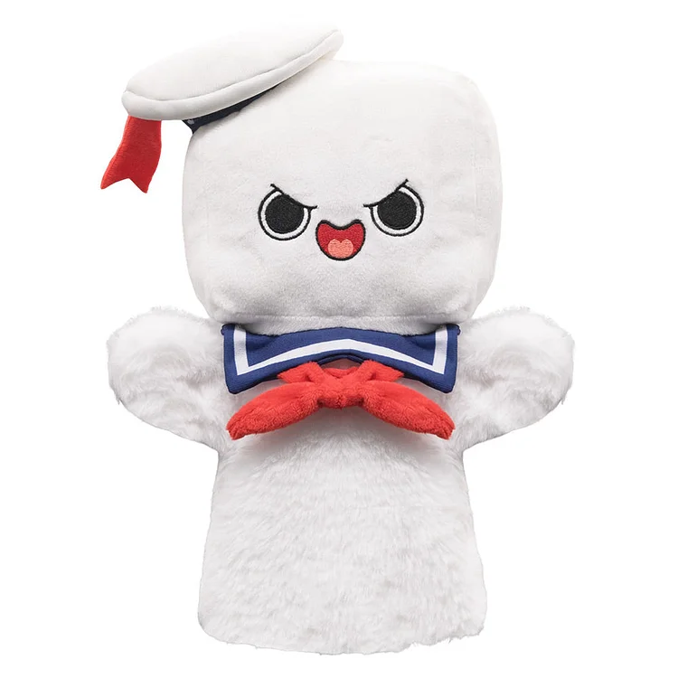 Movie Ghostbusters (2024) Stay Puft Marshmallow Man Hand Puppet Cosplay Plush Toys Cartoon Soft Stuffed Dolls Mascot Birthday Xmas Gift - Original