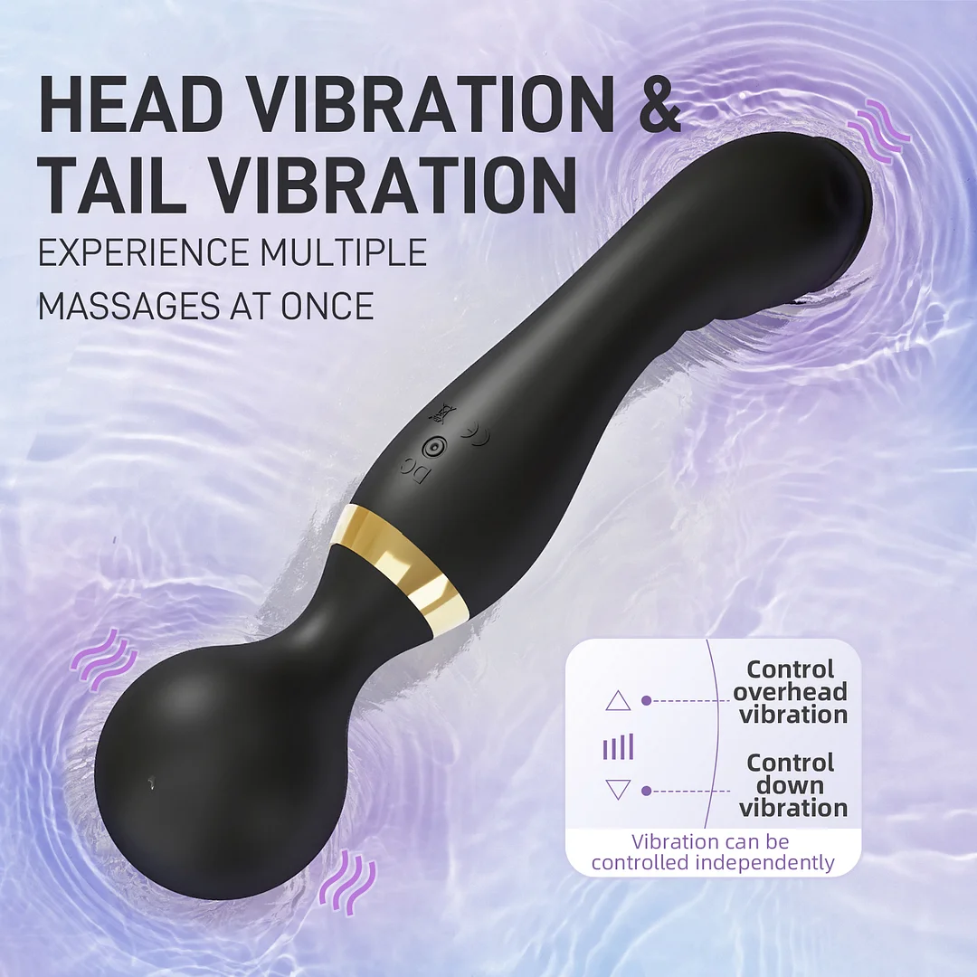 Duvera – Dual-ended Vibrator With Independent Head & Tail Vibration, For G-spot & Body Massage