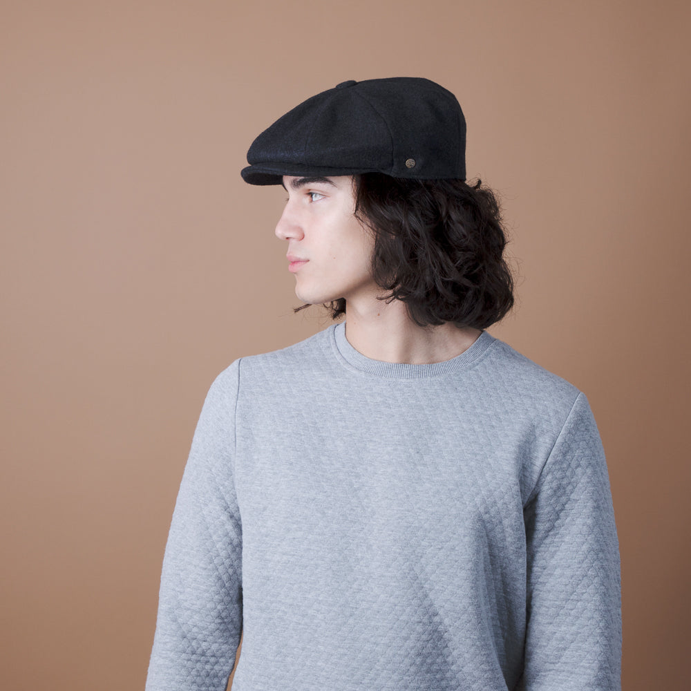 5 Colors - Shelby - Walrus Hat Wool Blend 8 Panel Newsboy Cap