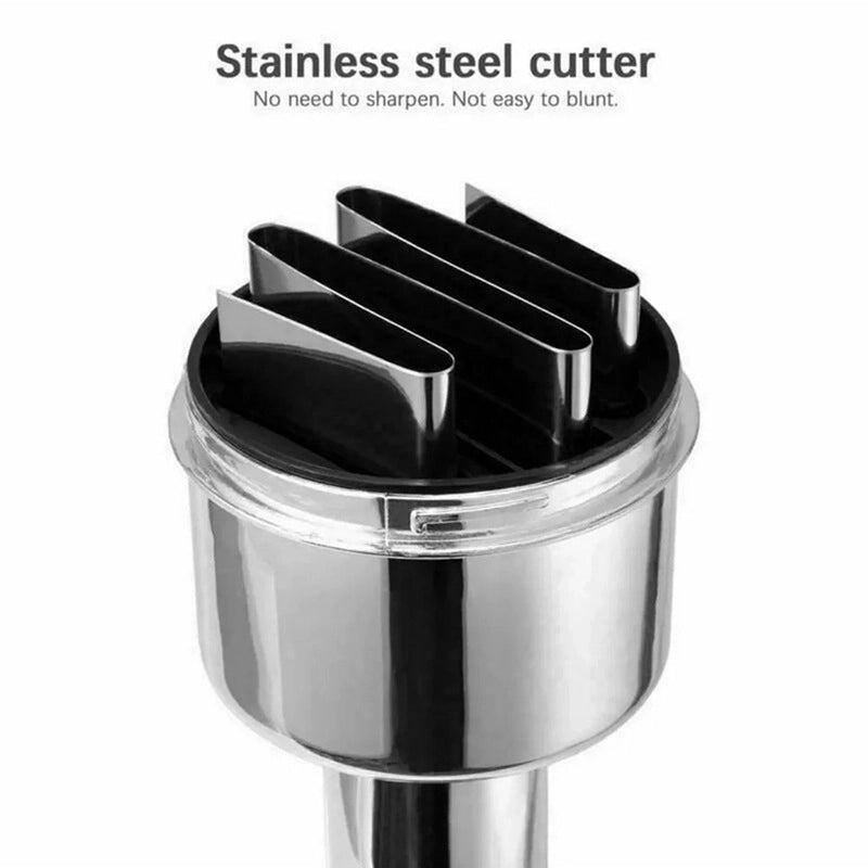 Minimalist Solid Color Stainless Steel Plastic Veggie Chopper 1 Piece