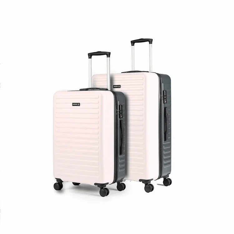 Starklite Ivory Grey Dual Tone Hard-Sided Luggage (24" + 28")
