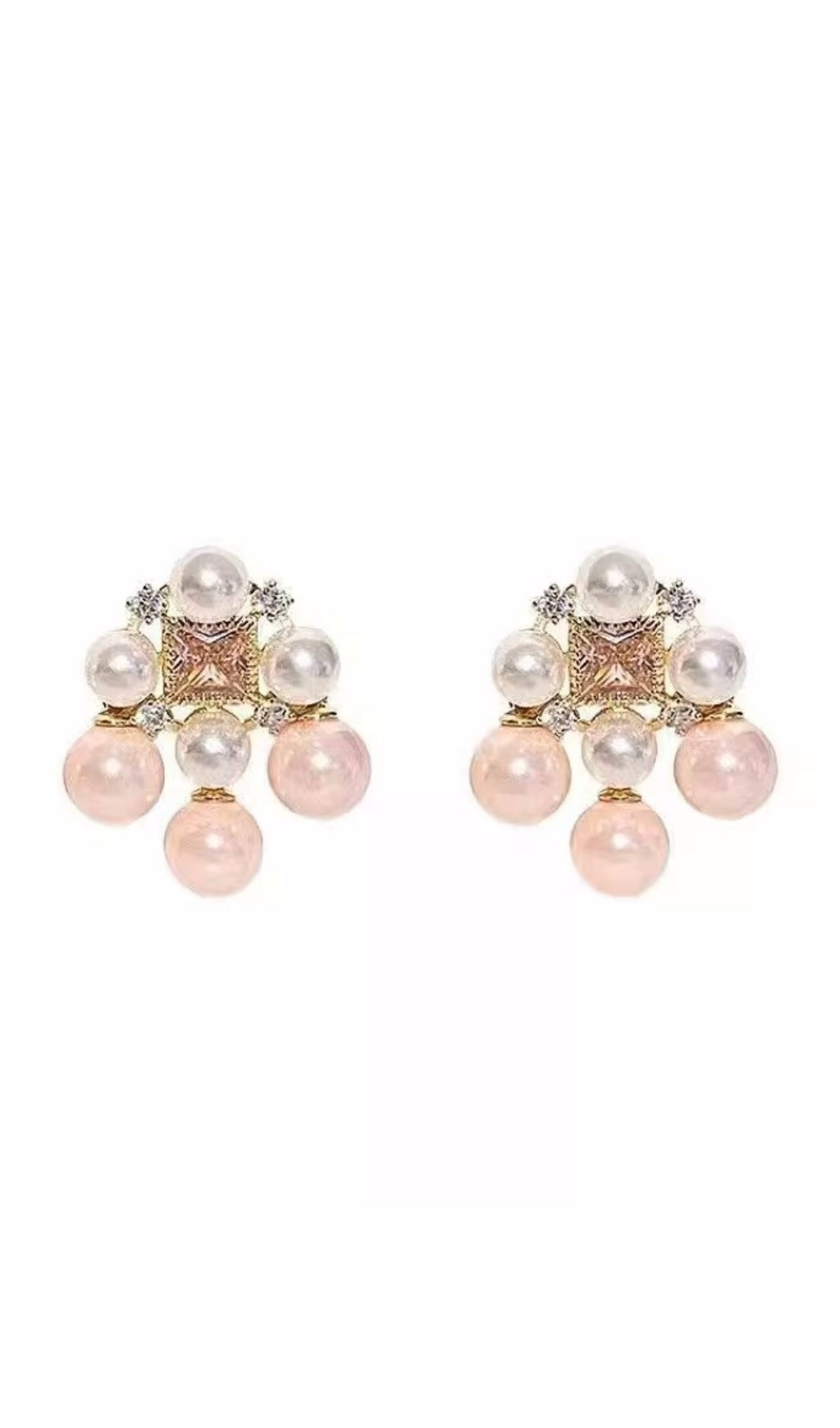 Pink Pearl Earring