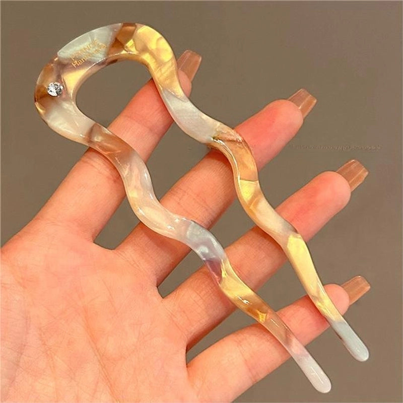 U-shaped Hairpin Women’s High-end Antique Style New Chinese Style Hair Hair Hairpin Headwear Simple Modern Daily Fixed Hairpin