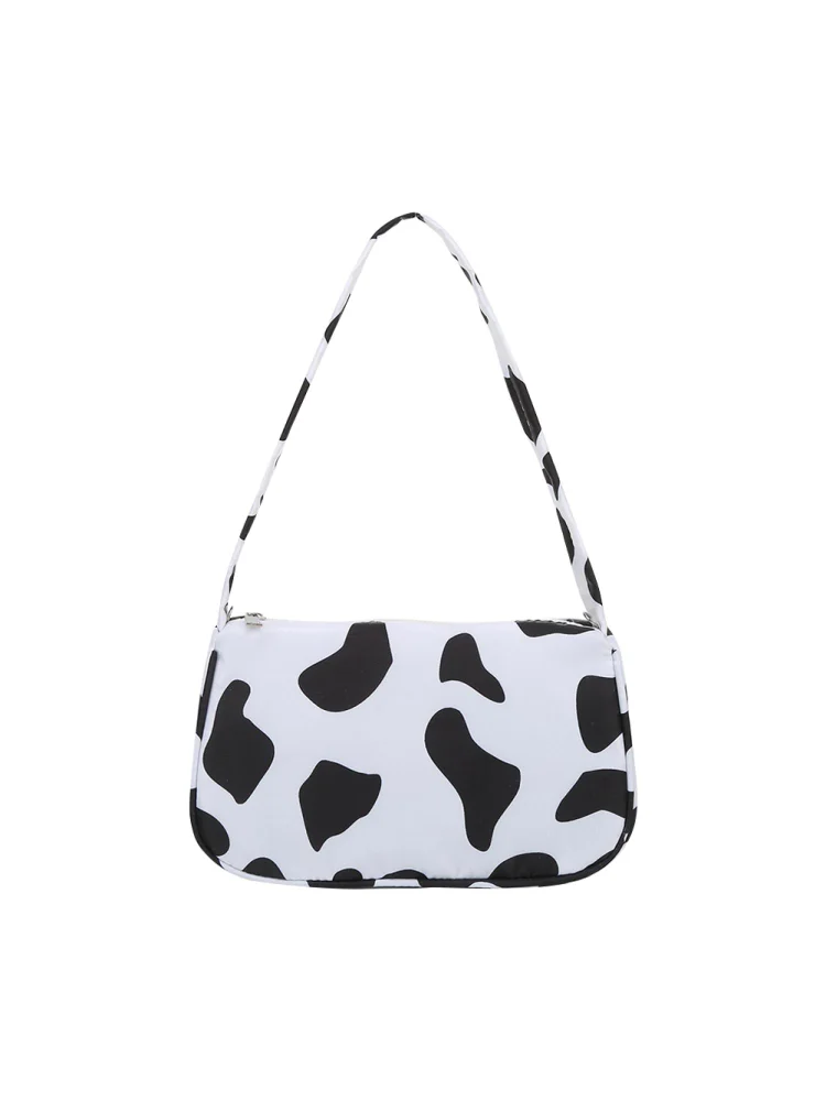 Vintage Women Canvas Print Shoulder Underarm Bag Casual Small Handbag (E)