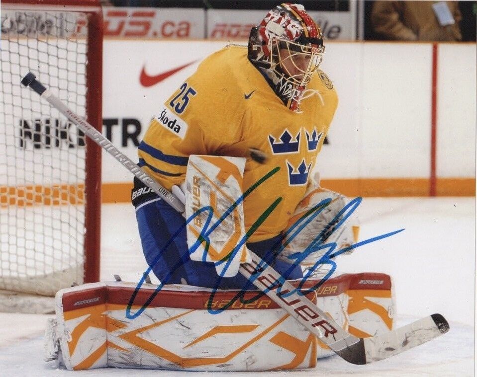 Sweden Jacob Markstrom Signed Autographed 8x10 NHL Photo Poster painting COA #2