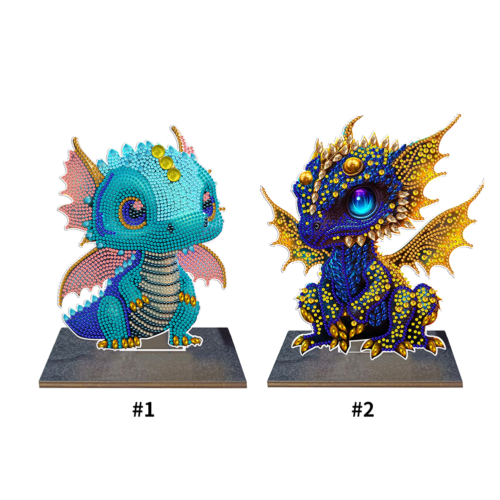 (Single-Sieded)DIY Baby Dragon Diamond Painting Ornaments