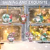 (US Local)6pcs Xmas Gnome  DIY Diamond Painting Art Pendant Wall Door Decoration
