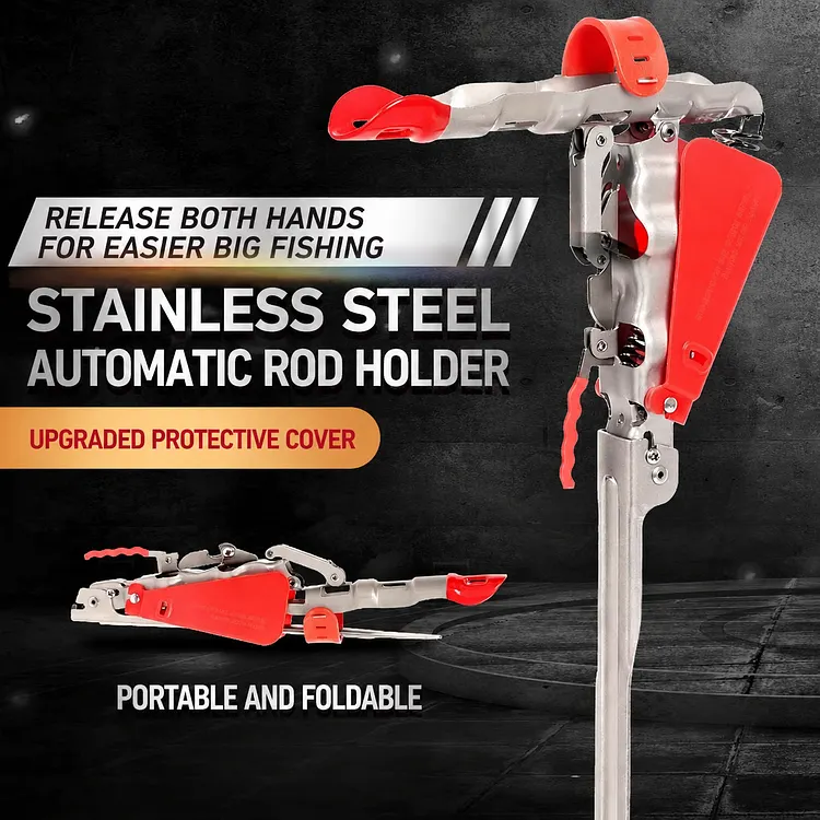Stainless Steel Automatic Fishing Rod Holder