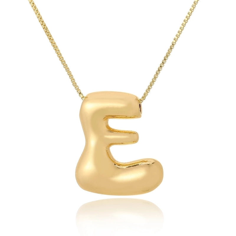 Copper Letter Pendant Necklace