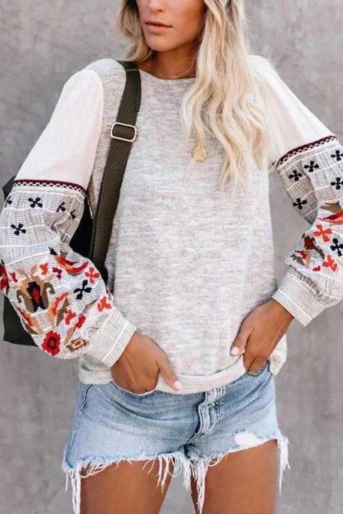 Sweet Style Emnroidery Top