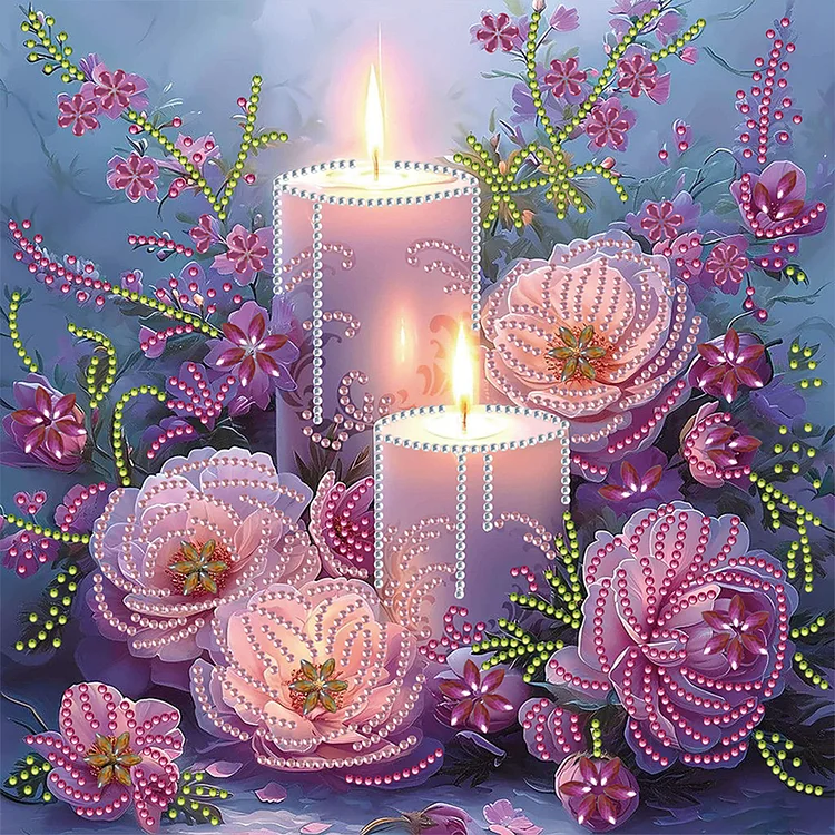 Candle - Partial Drill - Special Diamond Painting(30*30cm)