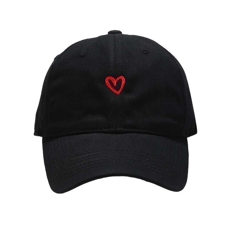 Women’s Minimalist Color Block Embroidery Flat Eaves Baseball Cap